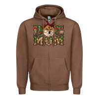 Chestnut dog mom shiba inu Zipper Hoodie - RanaPortraitStore