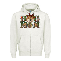 Dog Mom Shiba Inu Zipper Hoodie | Teevron