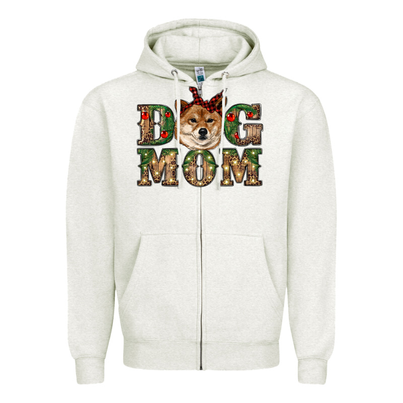Dog Mom Shiba Inu Zipper Hoodie by RanaPortraitStore | Teevron
