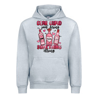 Heather Grey dear cupid just bring something strong Urban Hoodie - MaliasSmallBusiness