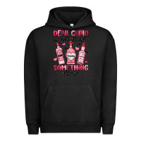 Pigment Black dear cupid just bring something strong Urban Hoodie - MaliasSmallBusiness