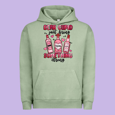 Dear Cupid Just Bring Something Strong Urban Hoodie Designed By Maliassmallbusiness