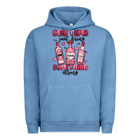 Pigment Pebble Blue dear cupid just bring something strong Urban Hoodie - MaliasSmallBusiness