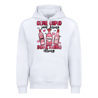 White dear cupid just bring something strong Urban Hoodie - MaliasSmallBusiness