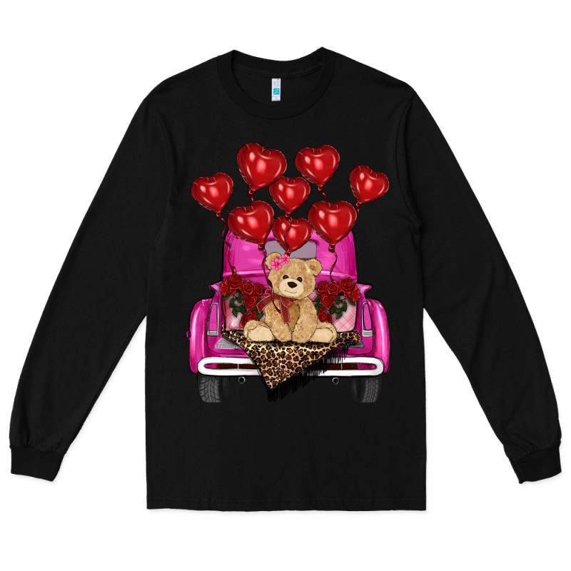 Valentine's Day Tedybear Truck Long Sleeve Tee by RanaPortraitStore | Teevron