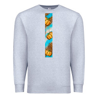 Heather Grey fall pumpkin Premium Sweatshirt - BundleAndBundleShop