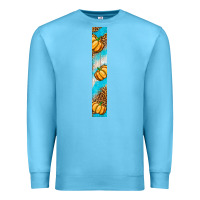 Ocean Blue fall pumpkin Premium Sweatshirt - BundleAndBundleShop