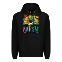 Black accept understand love awareness Premium Hoodie - MaliasSmallBusiness