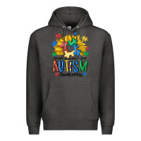 Charcoal Heather accept understand love awareness Premium Hoodie - MaliasSmallBusiness