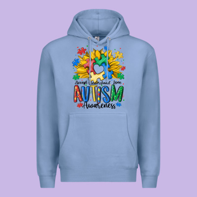 Accept Understand Love Awareness Premium Hoodie Designed By Maliassmallbusiness
