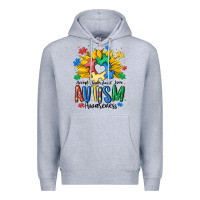 Heather Grey accept understand love awareness Premium Hoodie - MaliasSmallBusiness