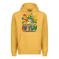 Mustard accept understand love awareness Premium Hoodie - MaliasSmallBusiness