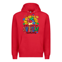 Red accept understand love awareness Premium Hoodie - MaliasSmallBusiness