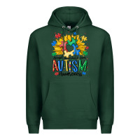 Sports Green accept understand love awareness Premium Hoodie - MaliasSmallBusiness