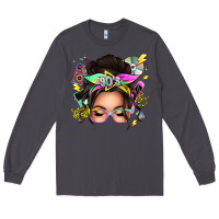 Smoke 90s messy bun Long Sleeve Tee - texasbilliewilder