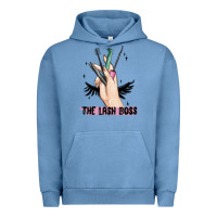 Pigment Pebble Blue the lash boss Urban Hoodie - MaliasSmallBusiness