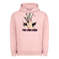 Pigment Salmon the lash boss Urban Hoodie - MaliasSmallBusiness