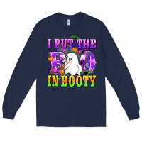 Navy i put the in booty Long Sleeve Tee - AdoDesignShop