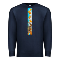 Navy butterfly fall Premium Sweatshirt - BundleAndBundleShop