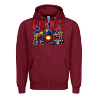 Burgundy police mom Zipper Hoodie - Zillion Design Studio