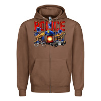 Chestnut police mom Zipper Hoodie - Zillion Design Studio