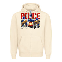 Sandshell police mom Zipper Hoodie - Zillion Design Studio