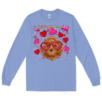 Colony Blue valentine's day toy poodle Long Sleeve Tee - RanaPortraitStore