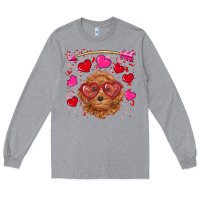 Heather Grey valentine's day toy poodle Long Sleeve Tee - RanaPortraitStore