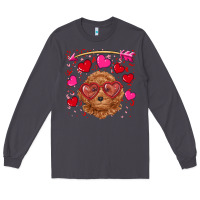 Smoke valentine's day toy poodle Long Sleeve Tee - RanaPortraitStore