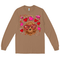 Toasted Coconut valentine's day toy poodle Long Sleeve Tee - RanaPortraitStore