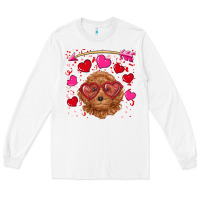 White valentine's day toy poodle Long Sleeve Tee - RanaPortraitStore