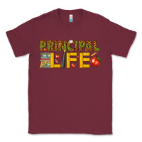 Burgundy principal life Classic Tee - texasbilliewilder