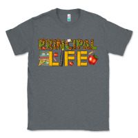 Charcoal Heather principal life Classic Tee - texasbilliewilder