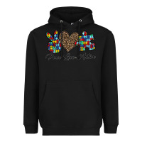 Black peace love autism1 Heavyweight Hoodie - CowhideDigitalArt