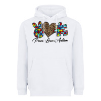 Peace Love Autism1 Heavyweight Hoodie | Teevron