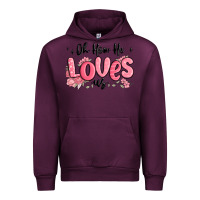 Mauve Wine oh how he loves us Urban Hoodie - MaliasSmallBusiness