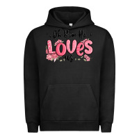 Pigment Black oh how he loves us Urban Hoodie - MaliasSmallBusiness