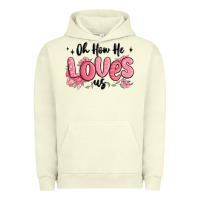 Pigment Pistachio oh how he loves us Urban Hoodie - MaliasSmallBusiness