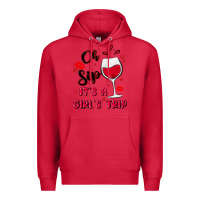 Cardinal oh sip it's a girl's trip Premium Hoodie - MaliasSmallBusiness