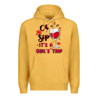Mustard oh sip it's a girl's trip Premium Hoodie - MaliasSmallBusiness