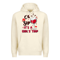 Sandshell oh sip it's a girl's trip Premium Hoodie - MaliasSmallBusiness