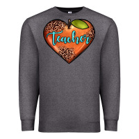 Charcoal Heather teacher heart Premium Sweatshirt - JahusDesignShop