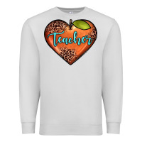 Dove Grey teacher heart Premium Sweatshirt - JahusDesignShop