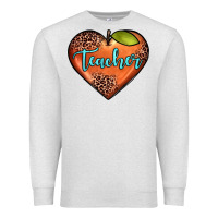 Oatmeal Heather teacher heart Premium Sweatshirt - JahusDesignShop