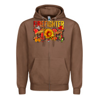 Chestnut firefighter mom Zipper Hoodie - Zillion Design Studio