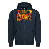 Navy firefighter mom Zipper Hoodie - Zillion Design Studio