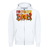 White firefighter mom Zipper Hoodie - Zillion Design Studio