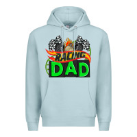 Blue Mist racing dad with racing  equipment Premium Hoodie - AdoDesignShop