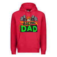Cardinal racing dad with racing  equipment Premium Hoodie - AdoDesignShop