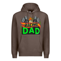 Coffee racing dad with racing  equipment Premium Hoodie - AdoDesignShop